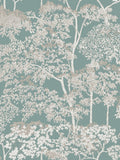 Graham & Brown Duck Egg Idyll Tree A4 Wallpaper Sample