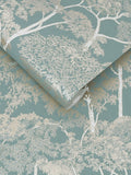 Graham & Brown Duck Egg Idyll Tree A4 Wallpaper Sample
