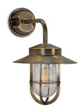Garden Trading antique brass outdoor wall light, UK version