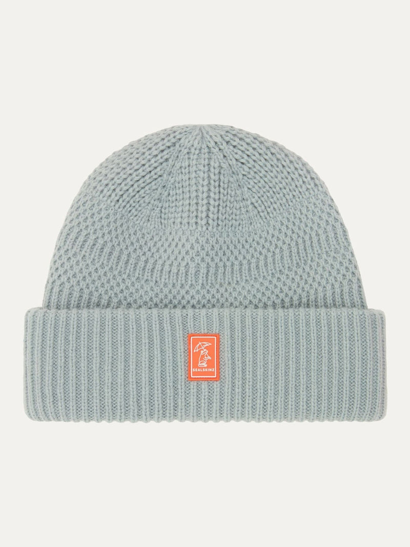 Sealskinz Blue Ruston Waterproof Cold Weather Roll Cuff Beanie