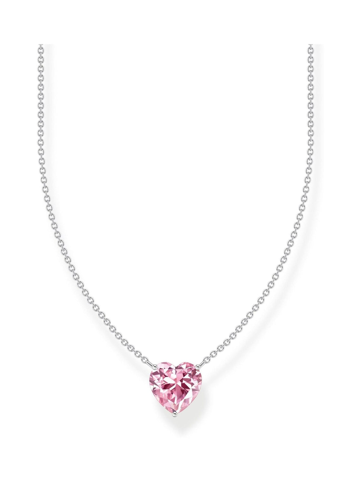 Thomas Sabo pink heart pendant necklace 40-45cm (British brand)