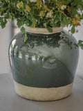 One.World Green Carlingford squat urn 28cm, UK version