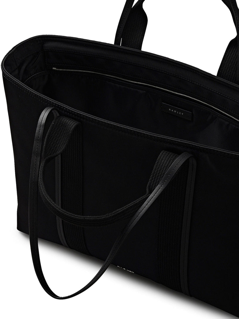 Radley Black Halley Row large tote bag (British brand)