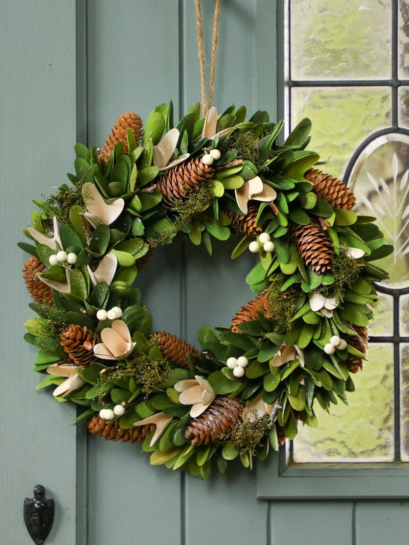 Dibor Evergreen Woodchip wreath 36cm, UK version