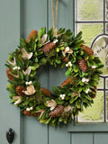 Dibor Evergreen Woodchip wreath 36cm, UK version