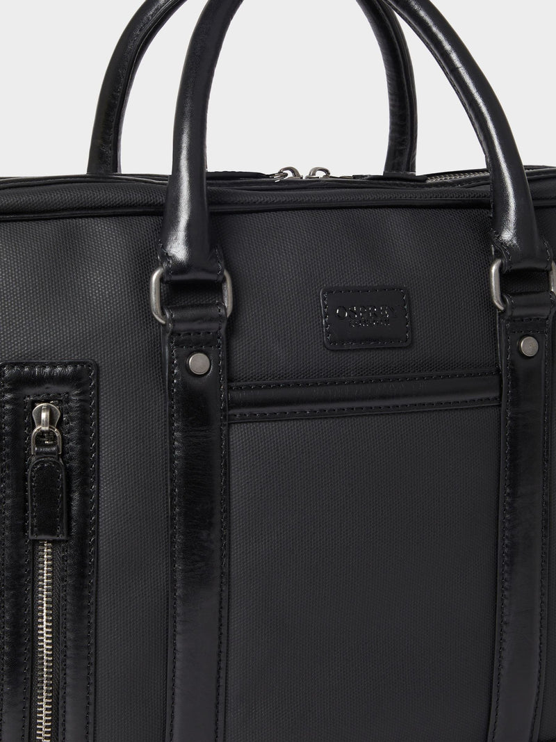Osprey London Frontline waxed canvas and leather laptop bag (British brand)