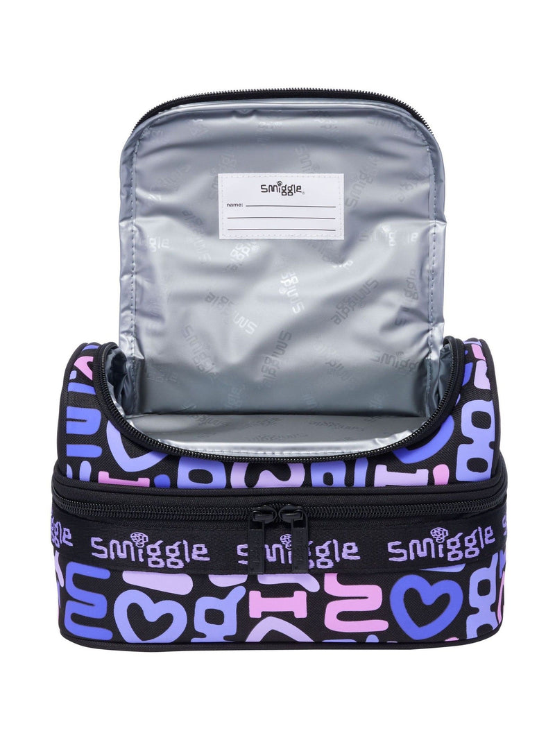 Smiggle Purple Smiggler Double Decker Lunchbox - British product