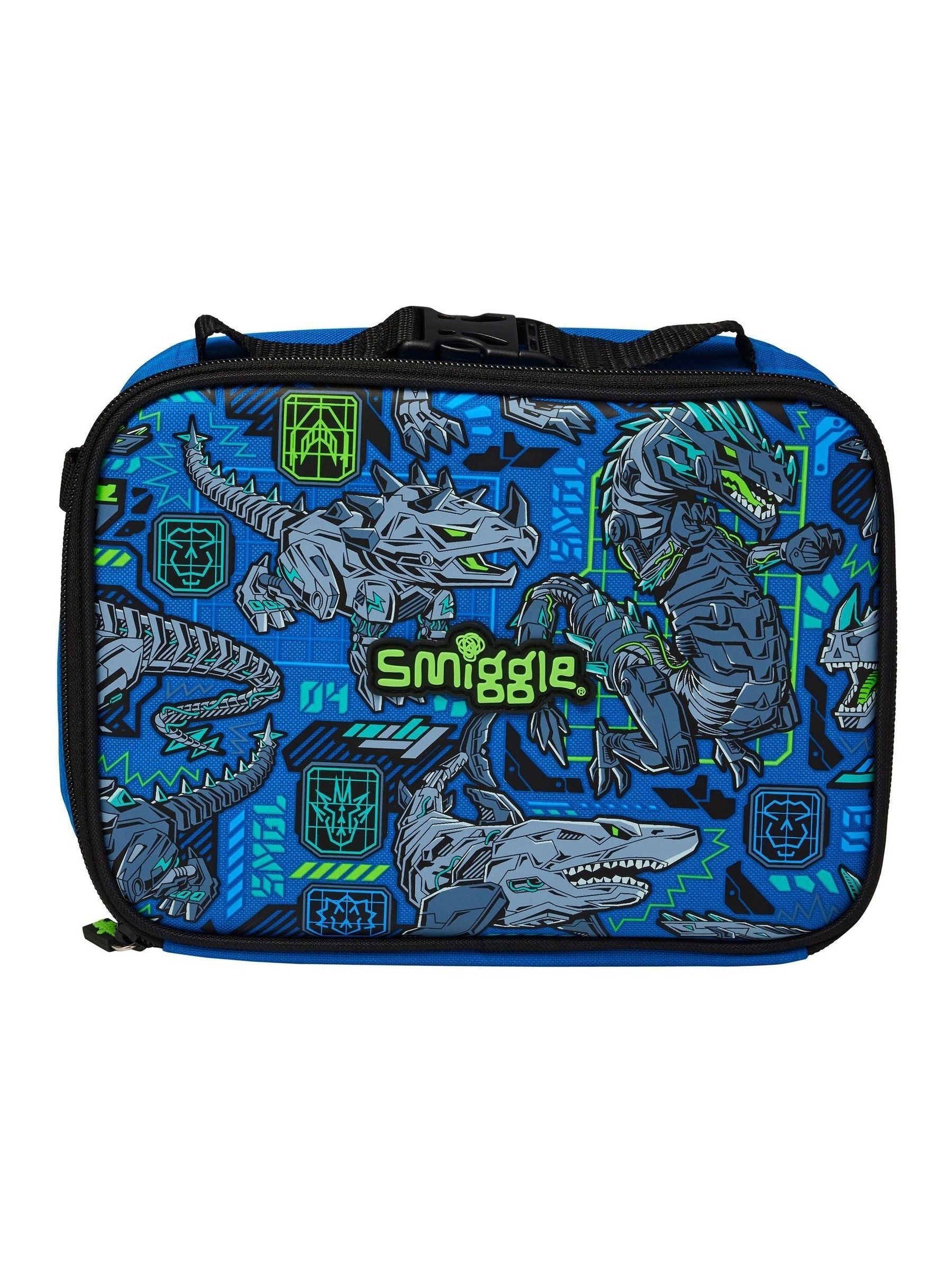 Smiggle Blue All Stars Oblong Attach Id Lunchbox