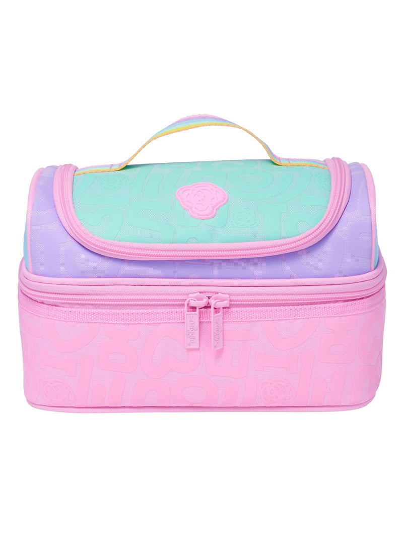 Smiggle Purple Smiggler Double Decker Lunchbox