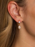 Carrie Elizabeth starburst baroque pearl drop earrings (British brand)