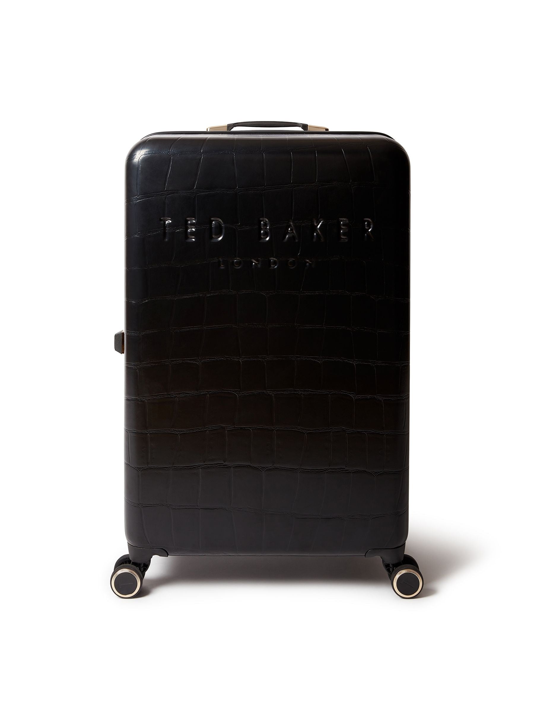 Ted Baker croc embossed large suitcase, UK version