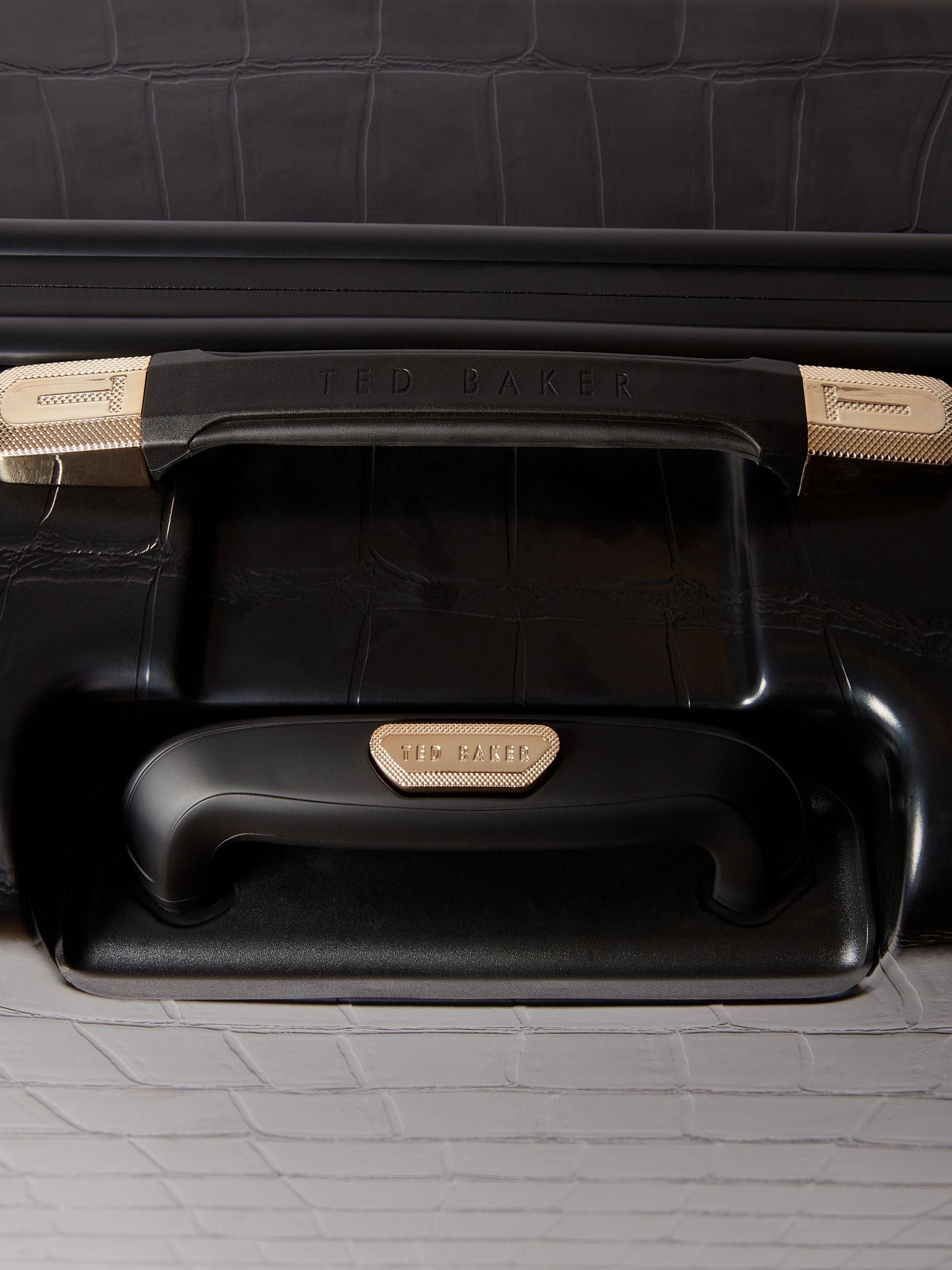 Ted Baker croc embossed large suitcase, UK version