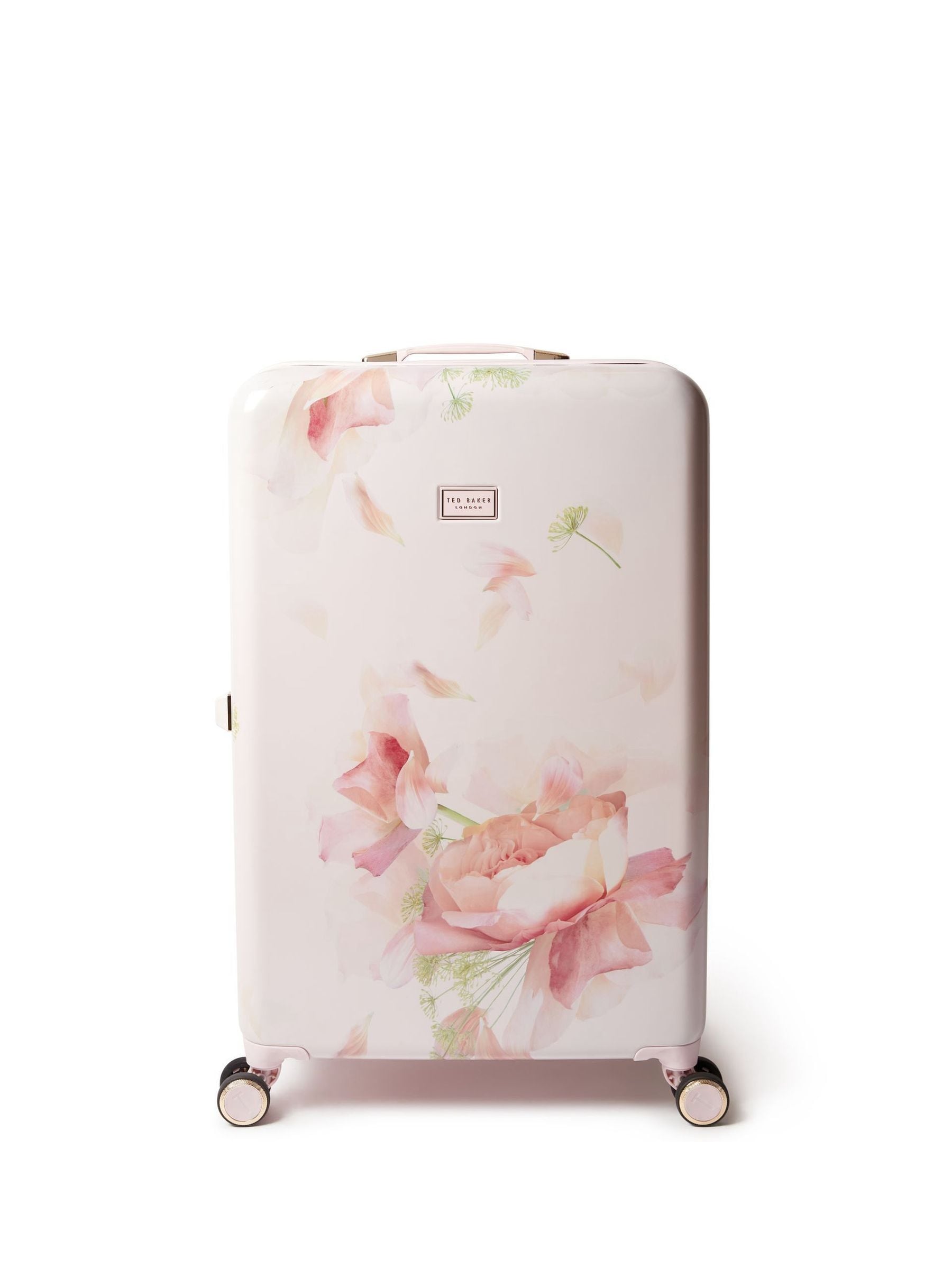Ted Baker pink Magnolia Bloom large suitcase, UK version