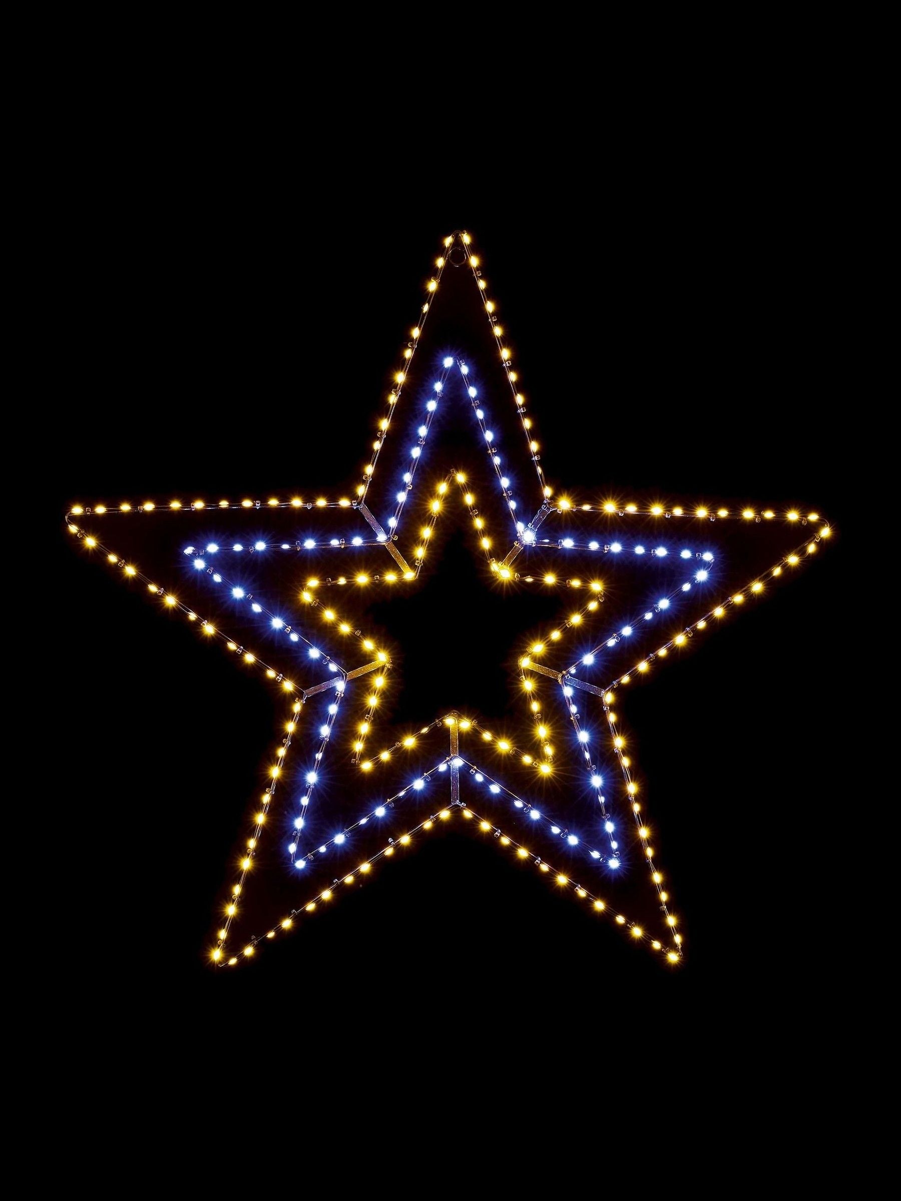 Premier Decorations flashing Flexibright star with 248 LEDs, imported from the UK