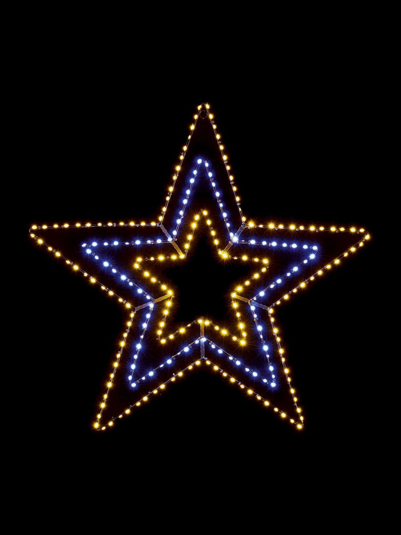 Premier Decorations flashing Flexibright star with 248 LEDs, imported from the UK