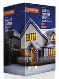 Premier Decorations 1440 LED multiaction cluster lights with timer, imported from the UK