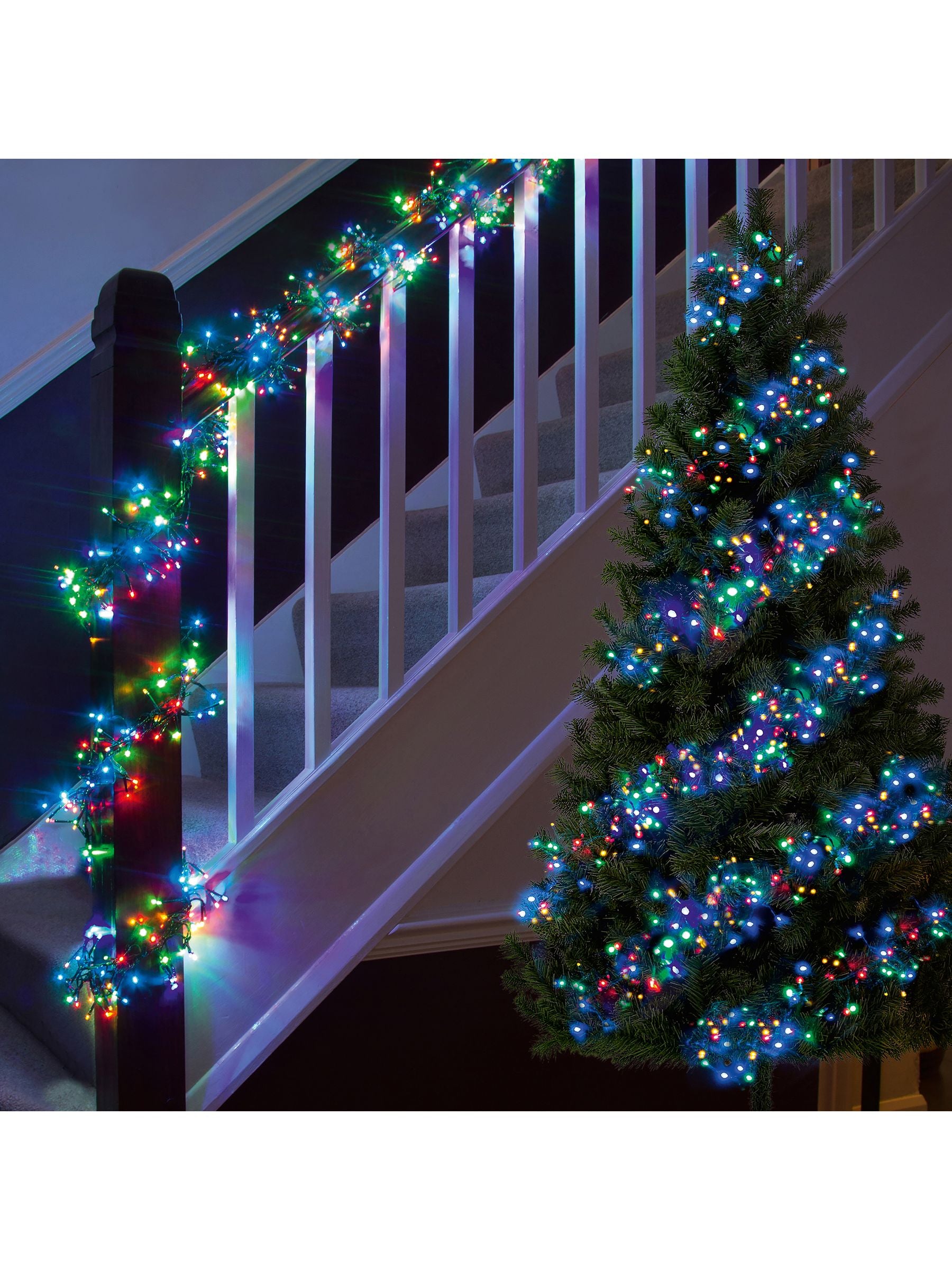 Premier Decorations LED cluster lights multiaction 1440, imported from the UK