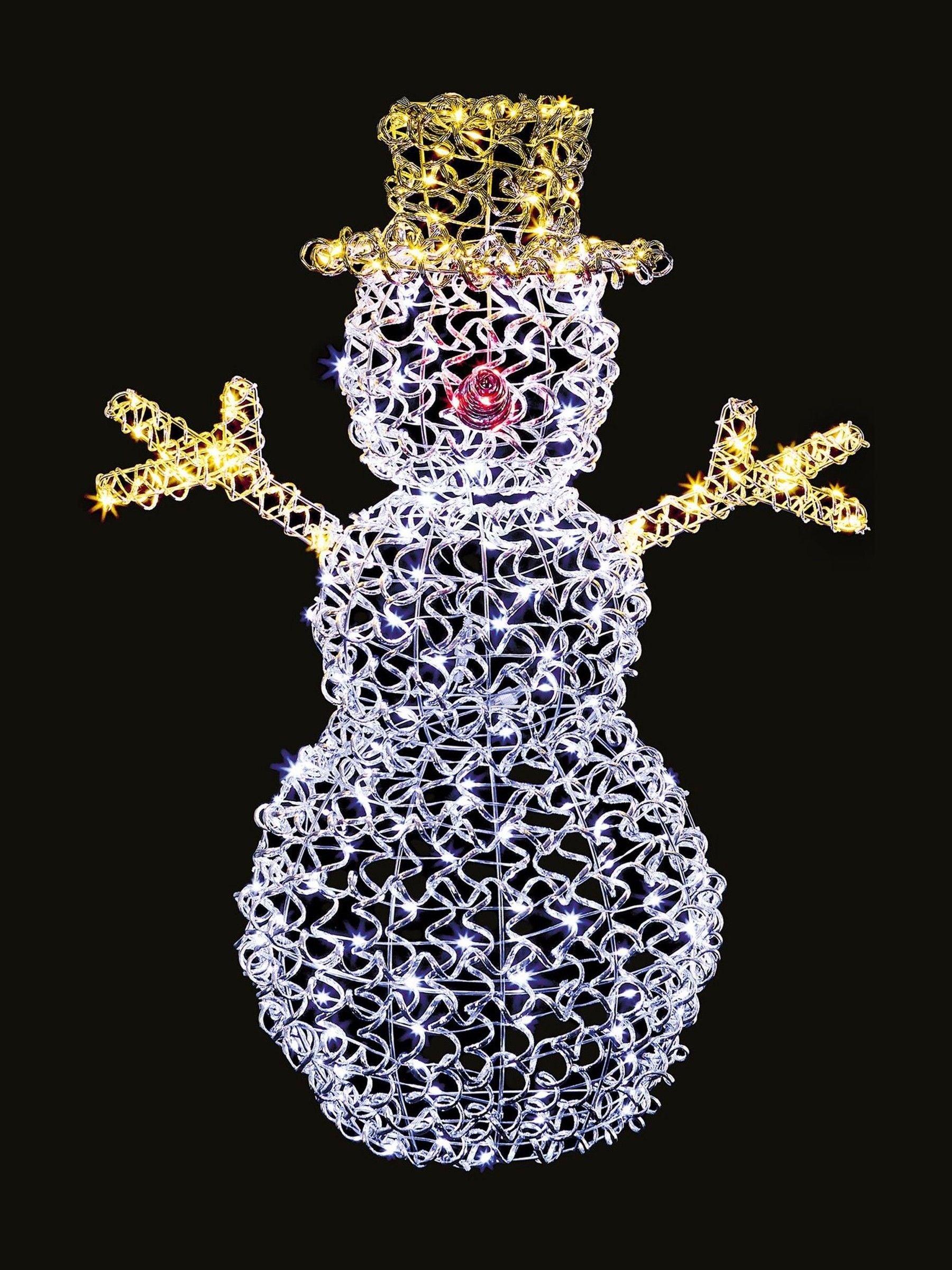 Premier Decorations LED snowman 97cm with 240 LEDs, UK version