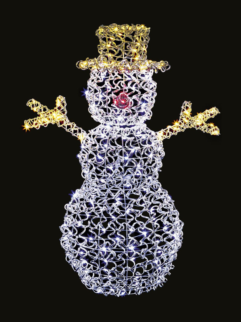 Premier Decorations LED snowman 97cm with 240 LEDs, UK version