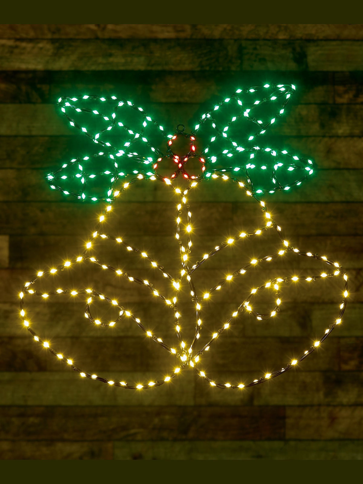 Premier Decorations Bells & Holly Flexibrights 56cm - British product