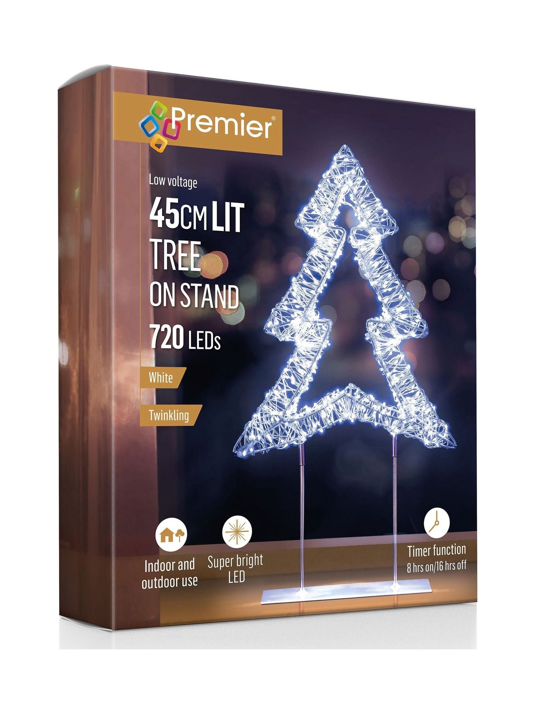 Premier Decorations 45cm table top tree with 720 LEDs (British brand)