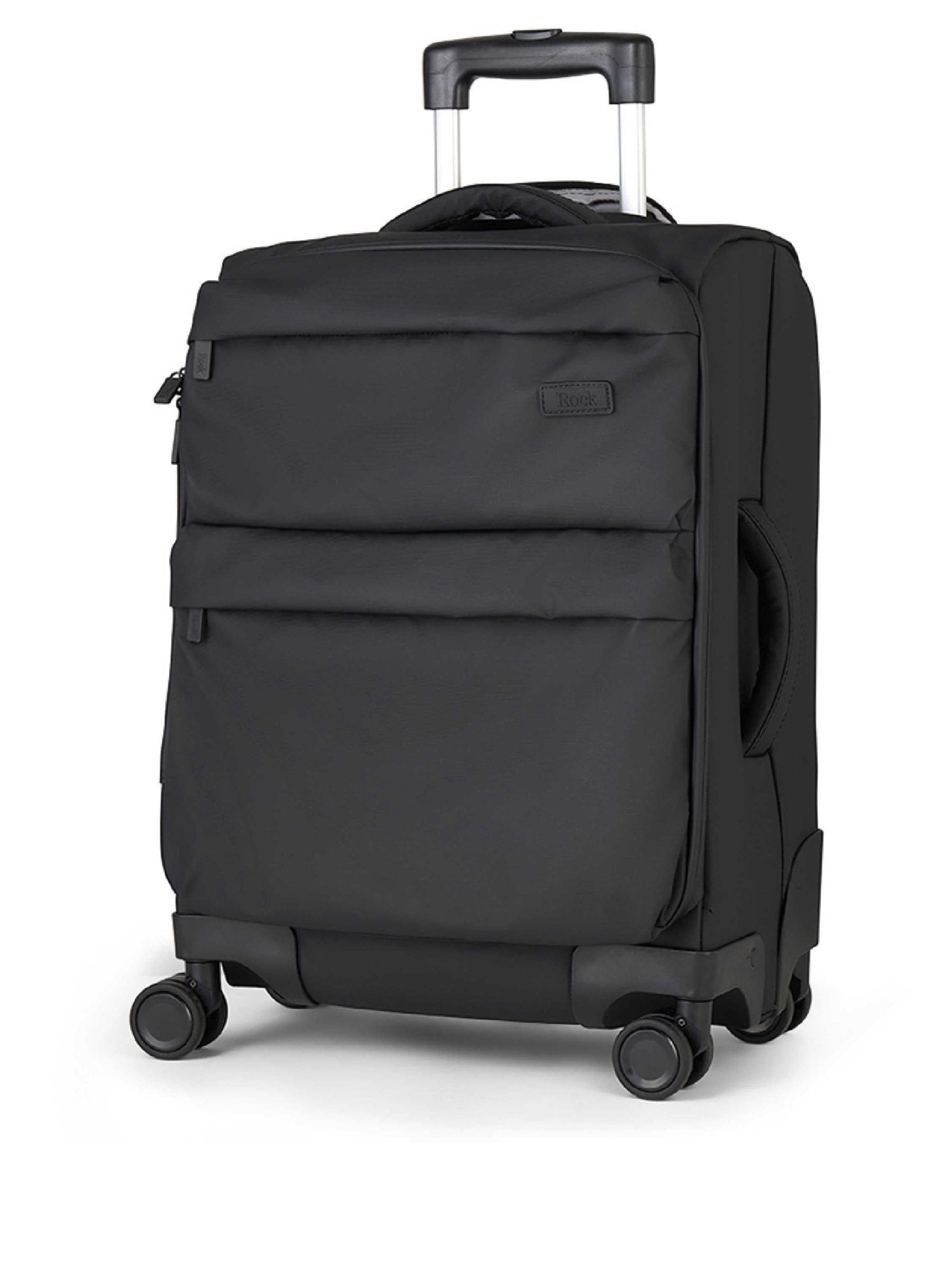 Rock Luggage Black Juniper cabin suitcase - British product
