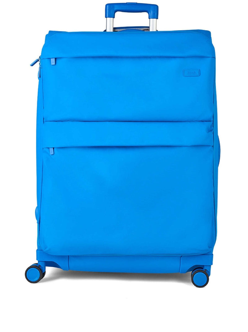 Rock Blue Juniper large suitcase, durable TPU polyester (British brand)