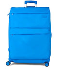 Rock Blue Juniper large suitcase, durable TPU polyester (British brand)