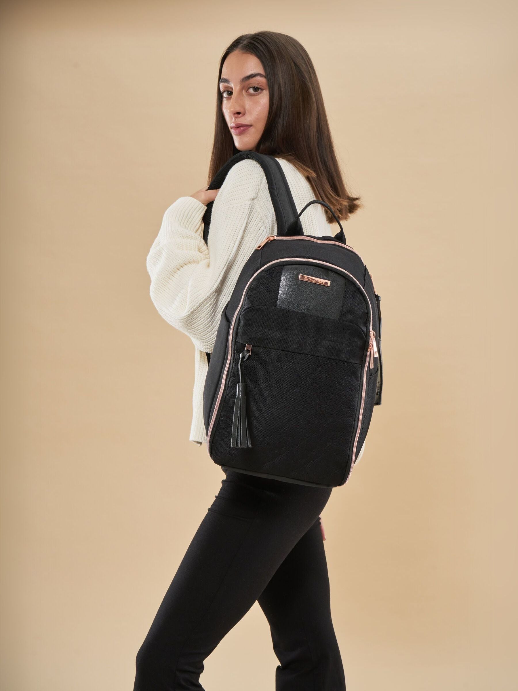Cabin Max Black 24 Litre Travel Hack Backpack