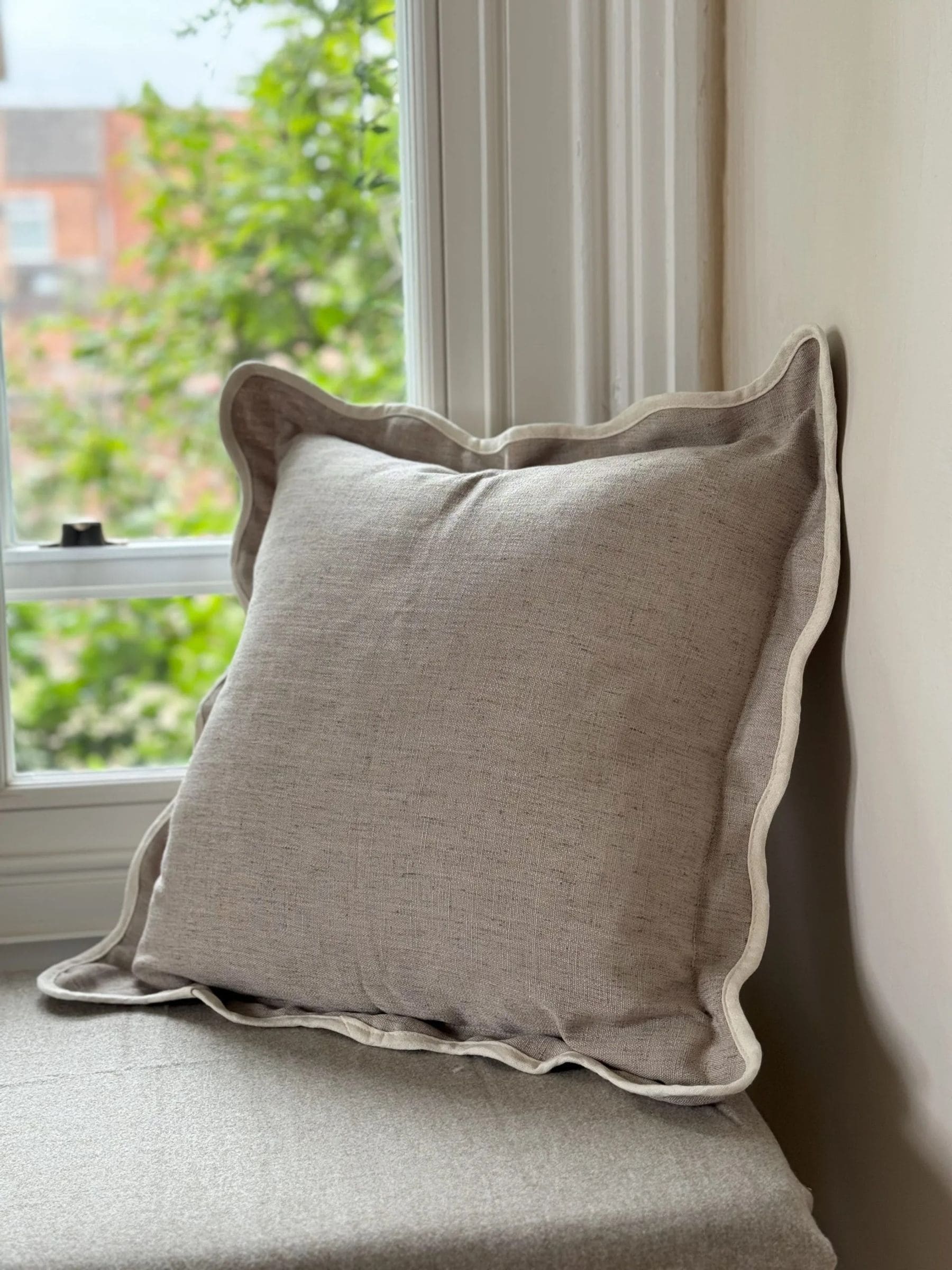 Ellenvale Interiors Chocolate Brown Chloe Scallop Cushion Cover 45 x 45cm