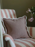 Ellenvale Interiors Chocolate Brown Chloe Scallop Cushion Cover 45 x 45cm
