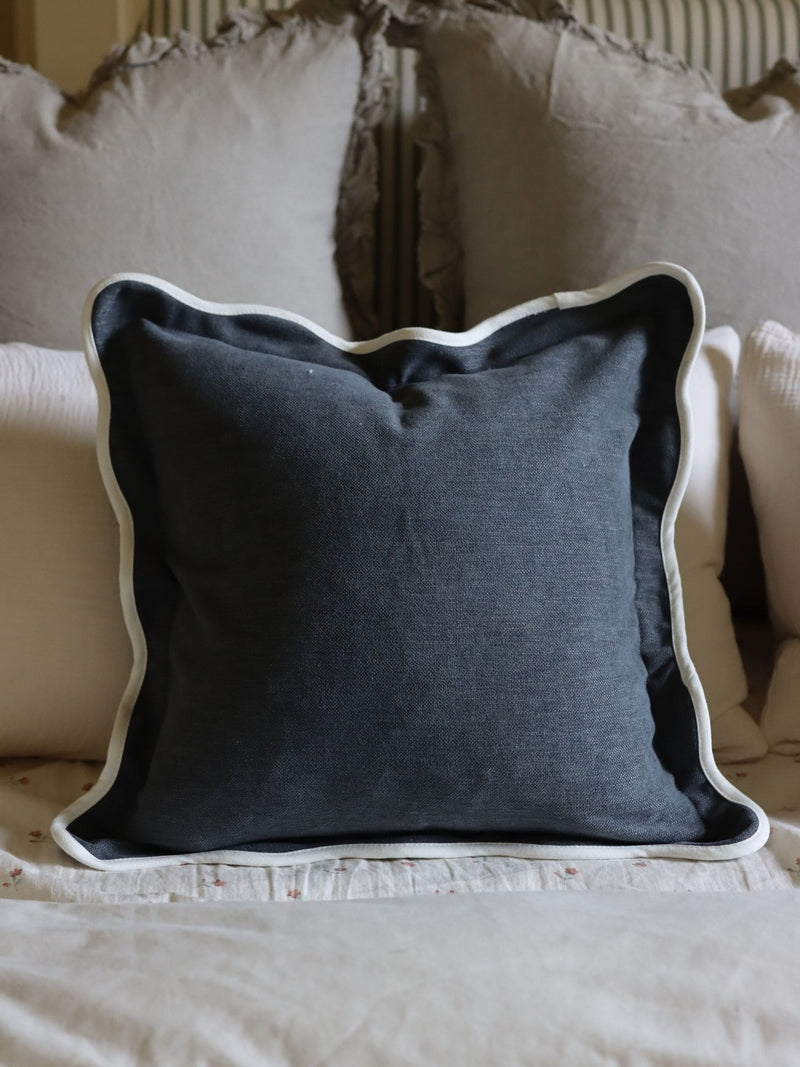 Ellenvale Interiors Chocolate Brown Chloe Scallop Cushion Cover 45 x 45cm