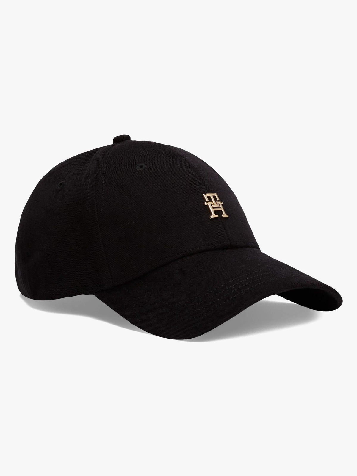 Tommy Hilfiger Black Monogram Twill Baseball Cap