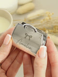 PMC Personalised Bow Handbag Compact Mirror (British brand)