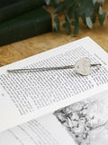 PMC engraved personalised heart bookmark (British brand)