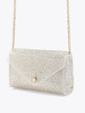 Carvela Positano vinyl clutch bag with crystals, UK version