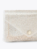 Carvela Positano vinyl clutch bag with crystals, UK version