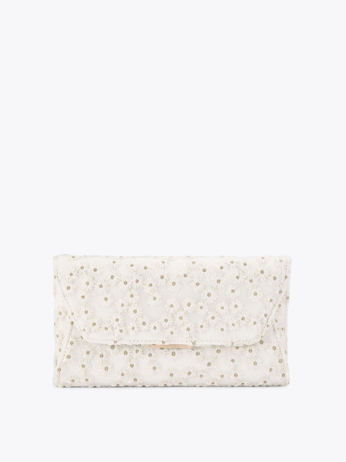 Carvela White Spirit Daisy clutch bag 14cm, UK version