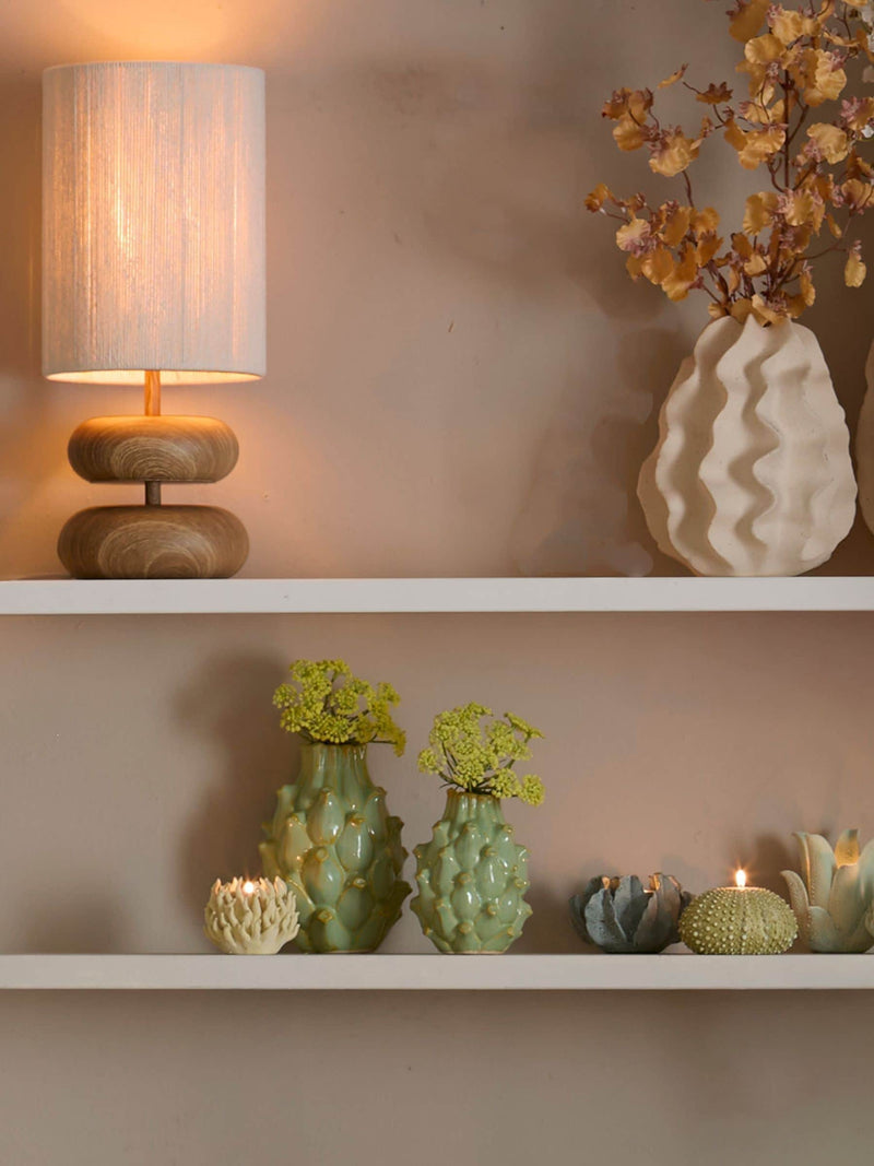 Light & Living Danialo table lamp natural jute shade (British brand)