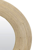 Light & Living natural Piedre rattan mirror 109.5cm, UK version