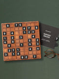 Suck UK Sudoku Deluxe wooden board game with tiles, UK version