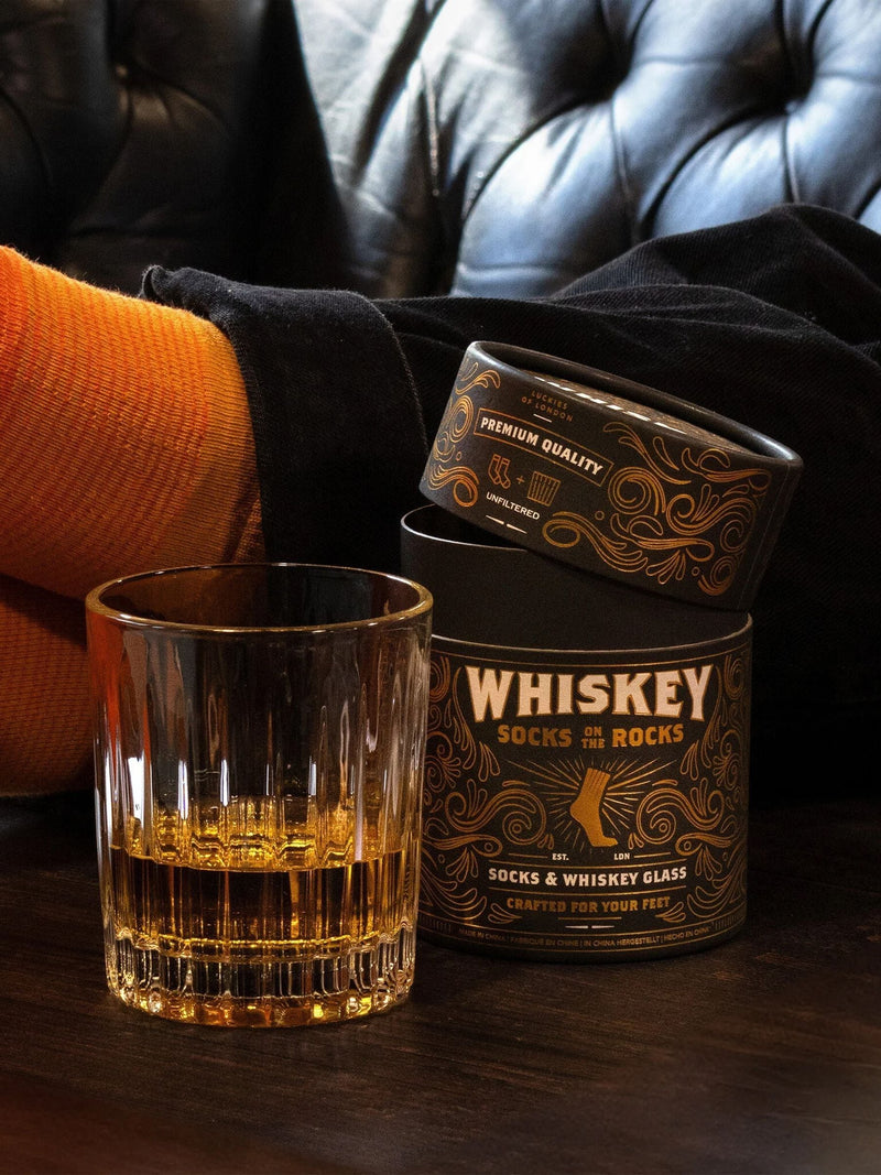 Suck UK Whiskey Socks On The Rocks glass decanter, UK version