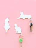 Suck UK cat silhouette wall hooks set of 3, UK version