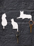 Suck UK cat silhouette wall hooks set of 3, UK version
