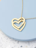 Treat Republic Personalised Entwined Hearts Necklace 45cm