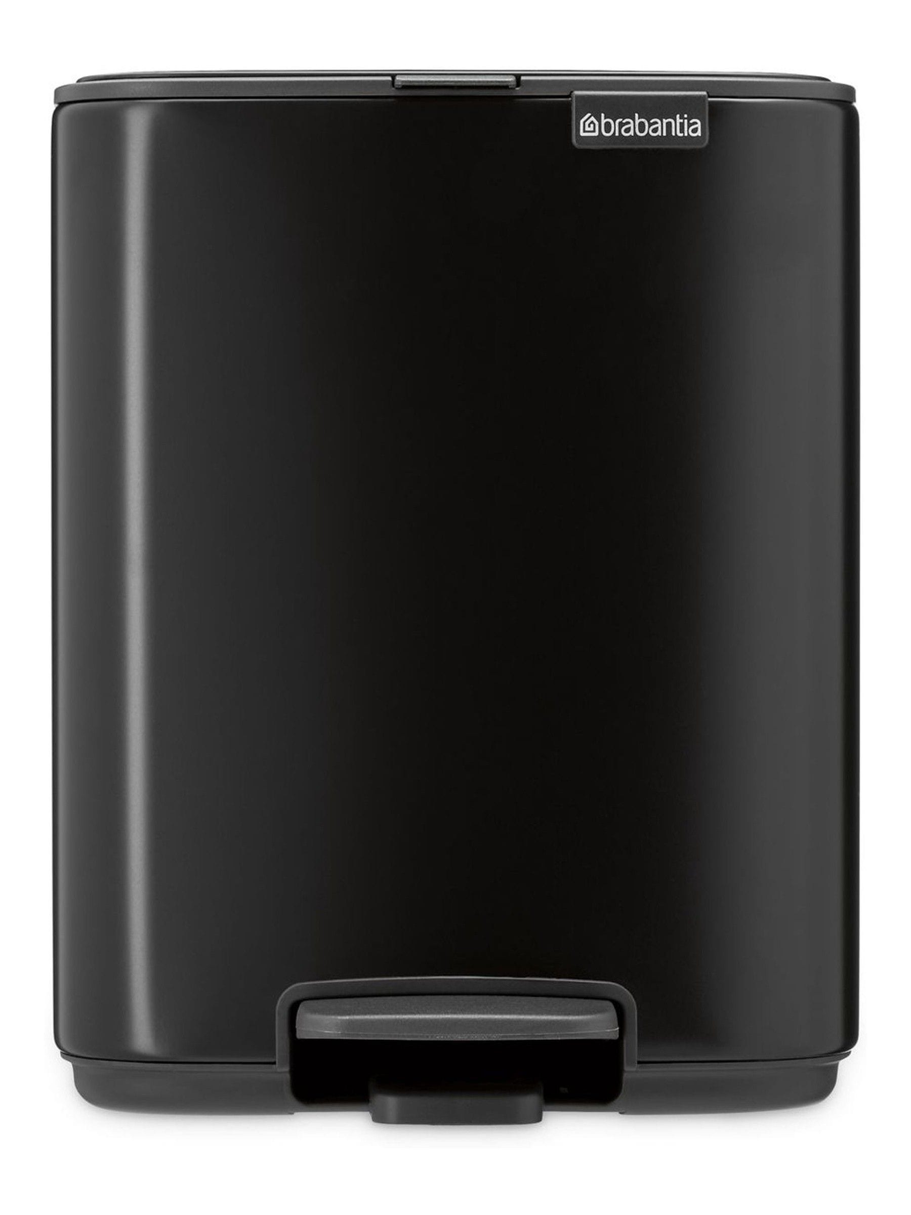 Brabantia Bo pedal bin matt black 7L (British brand)