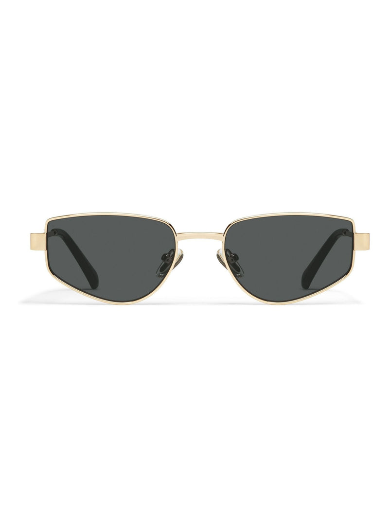 QUAY Gold sunglasses metal frame polycarbonate lenses, imported from the UK