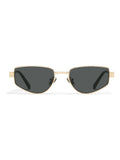 QUAY Gold sunglasses metal frame polycarbonate lenses, imported from the UK