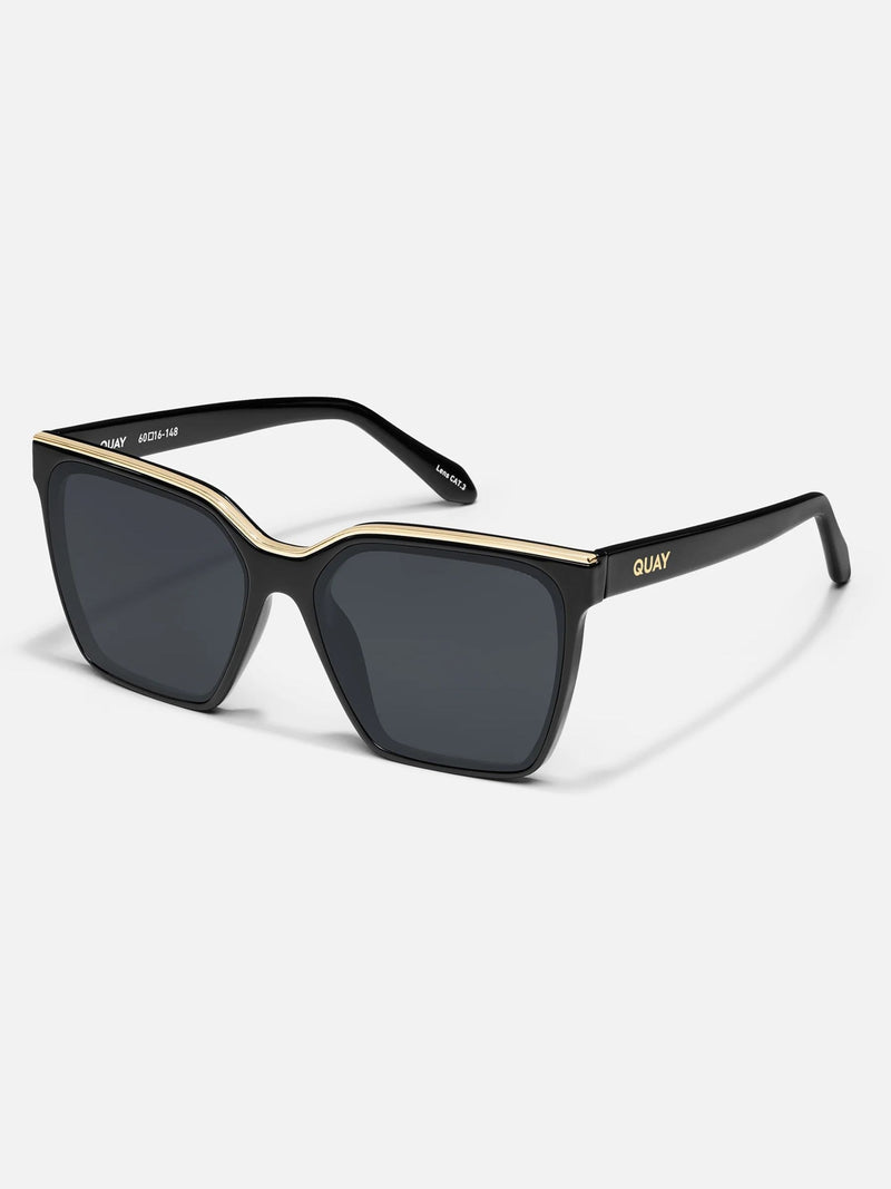 QUAY Black Level Up Sunglasses - British product