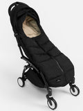 Finnson Black Alma quilted foot muff - British product